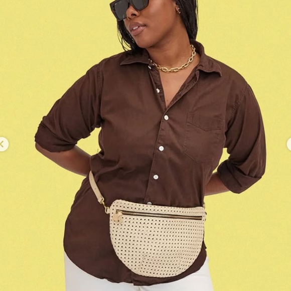 Clare V. Grande Fanny in Cream Rattan - Picture 14 of 14